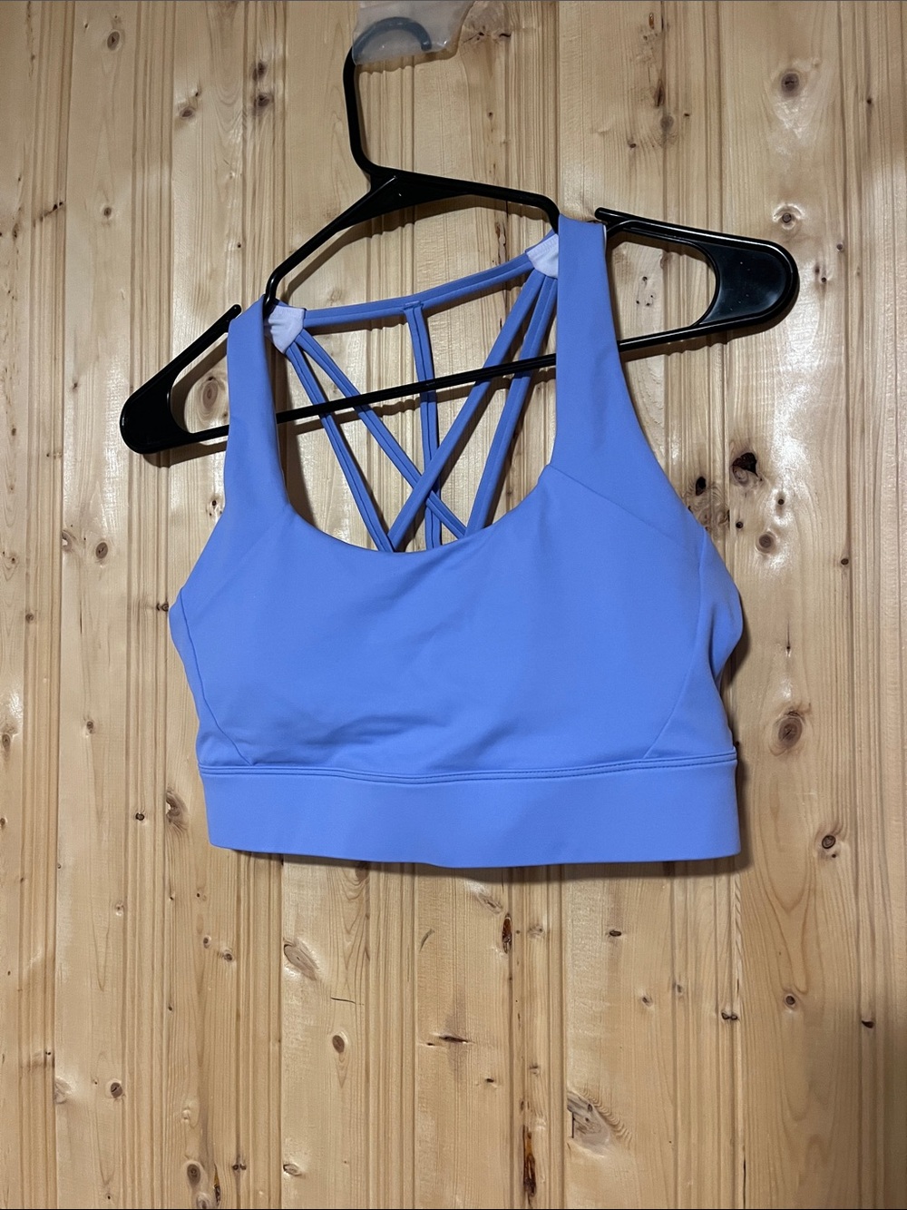ZYIA Periwinkle Strappy Crisscross Sports Bra